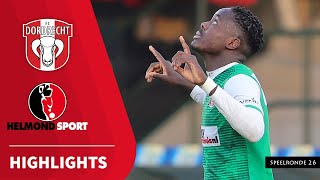 Samenvatting FC Dordrecht  Helmond Sport 27022021 [upl. by Ronym]