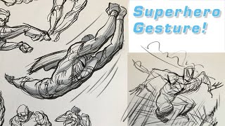 Superhero Gesture Drawing FORCE Friday 162 [upl. by Abeh]