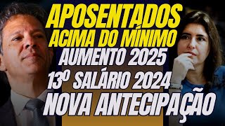 Ao Vivo 1915  Aposentados Acima do Mínimo Aumento 2025  13º Salário Antecipado 2024 Mais Uma Vez [upl. by Blakely]