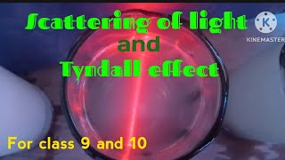 Scattering of lightTyndall effec Class 9 and 10 Ncert [upl. by Aloivaf]