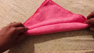 How to fold towels like hotels and spa  Towel Folding 2 Easy designs  Towel Art [upl. by Saffren]