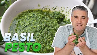 How to Make FRESH BASIL PESTO Like an Italian [upl. by Timmi593]