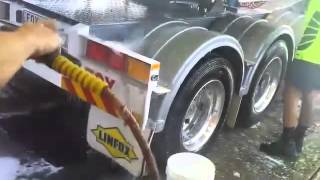 Cleaning a fuel Tanker using Nerta Jumbo [upl. by Samul664]