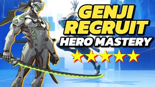 「Hero Mastery」 GENJI RECRUIT HIGH SCORE 5 STARS Overwatch 2 Guide [upl. by Aicelet]