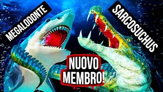 Megalodonte vs Coccodrillo Preistorico Gigante Chi Vincerà [upl. by Onit]