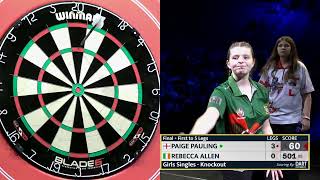 WDF World Cup 2023  Girls Singles Final  Paige Pauling vs Rebecca Allen [upl. by Presley]