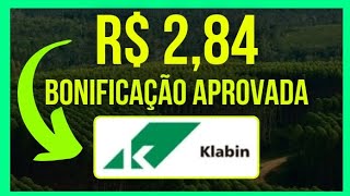 KLBN4  KLABIN APROVADA BONIFICAÇÃO DATACOM e PREÇO MÉDIO dividendos klabin klbn3 klbn11 klbn4 [upl. by Leno]