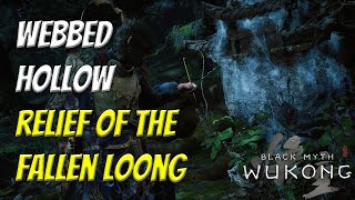 How to get to Relief of the Fallen Loong  Webbed Hollow Hidden Area  Black Myth Wukong [upl. by Ahsenek]