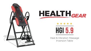 HealthGearHGI 59 Deluxe Heat amp Massage Inversion Table  The Ultimate Solution for Back Pain Relief [upl. by Corena]