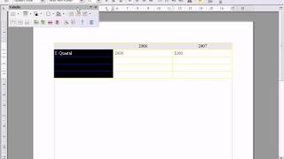 OpenOffice Writer Tabellen erstellen [upl. by Oscar]