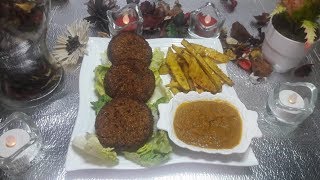 plat 100 vegitarien steak vegan frittes de patate doux et sauce de carotte aussi vegan [upl. by Acinimod9]