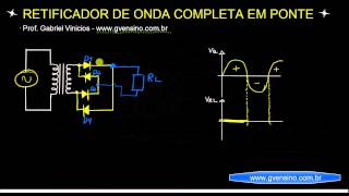 Aula 43  Falsa Ponte Retificadora de diodos [upl. by Ahsuatal]