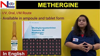 Methergine in English  Ergot Alkaloids Obstetrical Uterotonic  Ecbolic Drug  Nursing Lecture [upl. by Peddada]