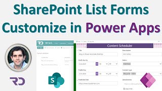 How to Customize SharePoint list forms with Power Apps  Beginners Tutorial [upl. by Loralyn]