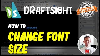 Draftsight How To Change Font Size [upl. by Iolenta]