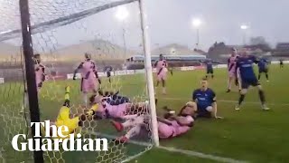 Wingate amp Finchley fail to score in epic goalmouth scramble with Dulwich Hamlet [upl. by Kirkwood727]