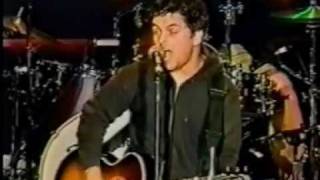 Green Day live Bridge school 2000 acoustic [upl. by Dijam133]