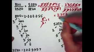 Multiplying Fractions using Prime Factorization and Cancellation Dividing Out [upl. by Coffey]