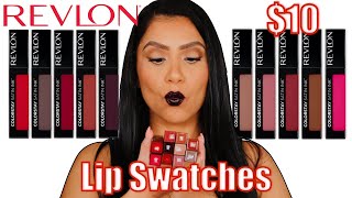 ColorStay Satin Ink REVLON Liquid Lipstick 4 shades swatches [upl. by Ginder]