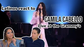 Latinos react to CAMILA CABELLO GRAMMYS 2020 FIRST MAN [upl. by Haorbed]