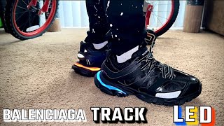 Balenciaga TRACK LED “Black” 🧨 REVIEW OnFeet [upl. by Llenaej941]