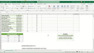 Plantilla de vacaciones para recursos Humanos Práctica Sobre Días y Fechas en Excel [upl. by Sarchet]