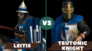 AOE2 120 ELITE LITHUANIAN LEITIS VS 120 ELITE TEUTONIC KNIGHTS [upl. by Anil]