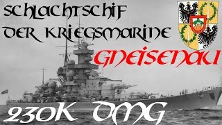 Geneisenau is hunting ships  230K DMG  World of Warships [upl. by Ortrud]