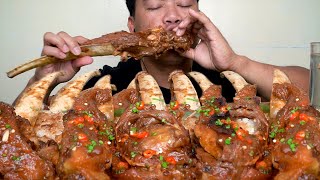 DINO RIBS CALDERETA  MUKBANG ASMR [upl. by Ellehcsor120]