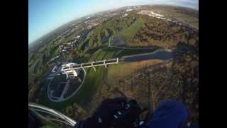 Paramotoring Over the Falkirk Wheel Scotland [upl. by Condon]