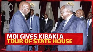 Former President Moi Gives Former President Mwai Kibaki a Tour of the State House After His Election [upl. by Cida]