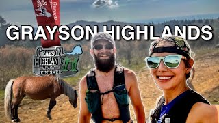 Race With Wild Ponies Grayson Highlands Trail Half Marathon [upl. by Salomie]