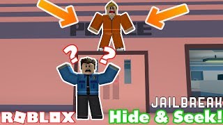 JAILBREAK HIDE AND SEEK CHALLENGE Funny Jailbreak hiding places and police chases Roblox NubNeb [upl. by Abra]