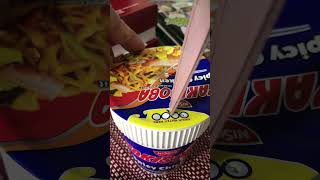 Yummy How to cook Nissin Cup Noodles Spicy Chicken  Aug 22 2024 shorts [upl. by Drusie757]