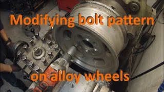 Modifying bolt pattern on alloy wheels [upl. by Trebo]