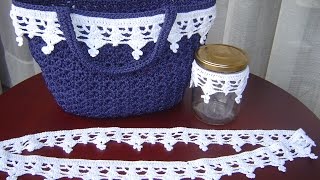 Encaje tejido a crochet paso a paso DIY [upl. by Anora]