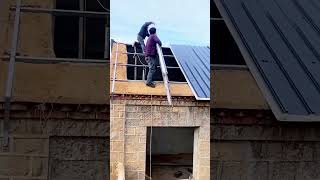 Installation process of foam warm color steel tile roof [upl. by Dnomad]