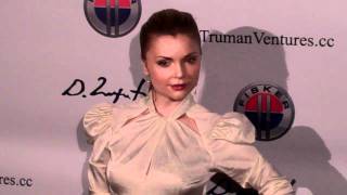 Izabella Miko at Domingo Zapatas Oscar Art Show presented by Mr C Beverly Hills [upl. by Allebara]