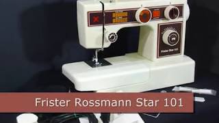 Frister  Rossmann star 101 sewing machine [upl. by Lucille]