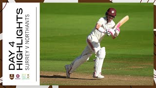 Highlights Burns and Sibley DROP ANCHOR to earn Surrey a crucial draw against Northamptonshire [upl. by Ennairod]