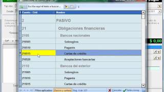 Sistema de contabilidad ContaPyme  Operación de crear crédito o anticipo [upl. by Enomar]