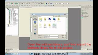 Wecon Hmi LeviStudio  How to import address library [upl. by Pearman]