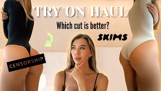 TRY ON HAUL Sexy Skims bodysuits [upl. by Keryt]