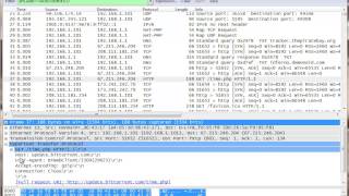 Showing You How To Figure out Bittorrent Behavior With Wireshark [upl. by Medrek]