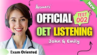 OET LISTENING TEST 02 Official oet oetexam oetnursing oetlisteningtest [upl. by Korwin]