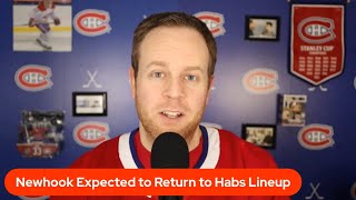 Newhook Returns to Habs Lineup Harris on Trade Block Habs vs Stars Preview [upl. by Ellerrehs]