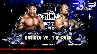 WWE 2K14 PS3  Batista WM 23 VS The Rock WM 27  EPIC MATCH 2KmClassic [upl. by Dupaix395]