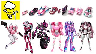 Transformers Movie Arcee G1 Animated Cyberverse Earthrise Big Firebird トランスフォーマー 變形金剛 [upl. by Vanna]