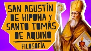 San Agustín de Hipona y Santo Tomás de Aquino  Filosofía  Educatina [upl. by Pytlik364]