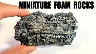 How to Carve and Paint Miniature Rocks From Styrofoam [upl. by Marcile]